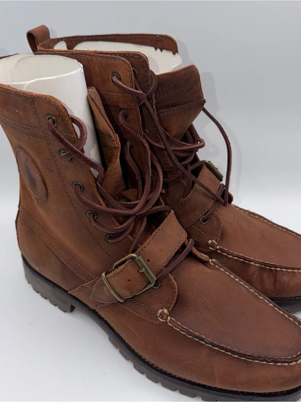 Polo Ralph Lauren Ranger Boots Tan Men’s Size 12D 00001934
